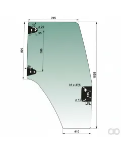 Prillinger - 00114432 - Tuerscheibe Rechts Anstelle Von