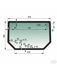 Prillinger - 00114436 - Heckscheibe Anstelle Von Cnh 8