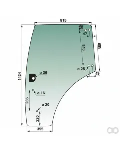 Prillinger - 00114439 - Tuerscheibe Stangen Anstelle Von