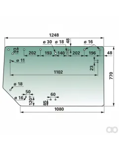 Prillinger - 00114450 - Heckscheibe Anstelle Von Claas