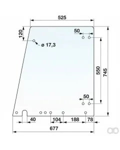Prillinger - 00114532 - Tuerscheibe Oben Farbe Klar