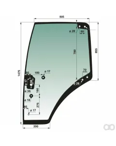 Prillinger - 00114547 - Tuerscheibe Stangen Anstelle Von Fendt