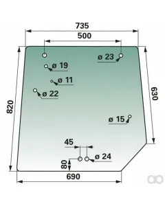 Prillinger - 00114757 - Heckscheibe Anstelle Von MF 42