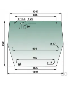 Prillinger - 00114765 - Heckscheibe Anstelle Von Valtra