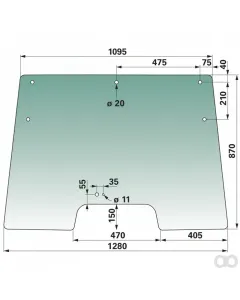 Prillinger - 00114818 - Frontscheibe Farbe Gruen Getoent