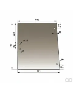 Prillinger - 00114850 - Seitenscheibe Rechts Und Stangen