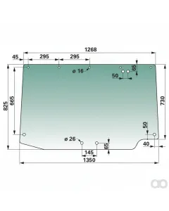 Prillinger - 00114877 - Heckscheibe Farbe Gruen Getoent