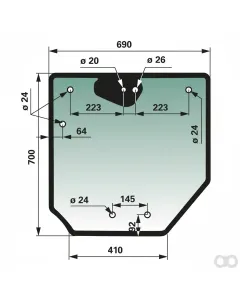 Prillinger - 00114892 - Heckscheibe Anstelle Von Deutz