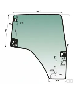 Prillinger - 00114893 - Tuerscheibe Rechts Anstelle Von