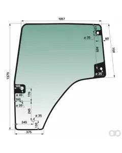 Prillinger - 00114894 - Tuerscheibe Stangen Anstelle Von