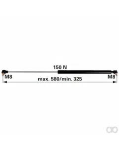Prillinger - 00115033 - Gasdruckfeder Fuer Heckscheibe