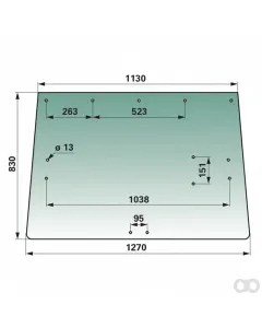 Prillinger - 00115103 - Heckscheibe Farbe Gruen Getoent
