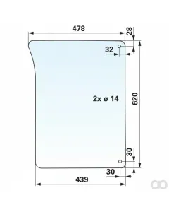 Prillinger - 00115127 - Frontscheibe Stangen Anstelle Von
