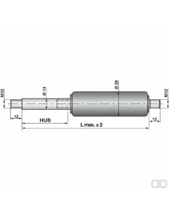 Prillinger - 00115911 - Gasdruckfeder Ohne Anschluesse