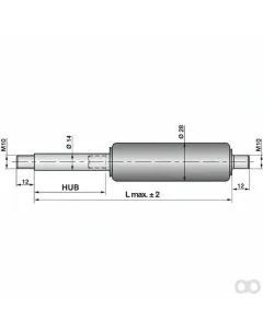 Prillinger - 00115912 - Gasdruckfeder Ohne Anschluesse