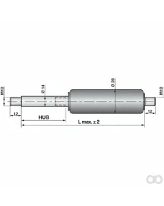 Prillinger - 00115923 - Gasdruckfeder Ohne Anschluesse