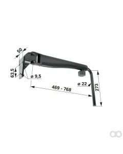 Prillinger - 00116412 - Teleskopspiegelhalter Rechts R