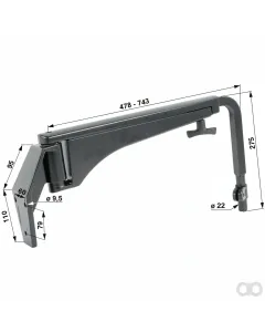 Prillinger - 00116425 - Teleskopspiegelhalter