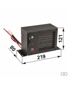 Prillinger - 00118044 - Kabinenheizung 12V, 219x121x80