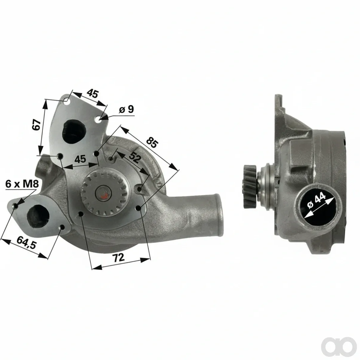 Prillinger - 00128723 - Wasserpumpe Zu Perkins