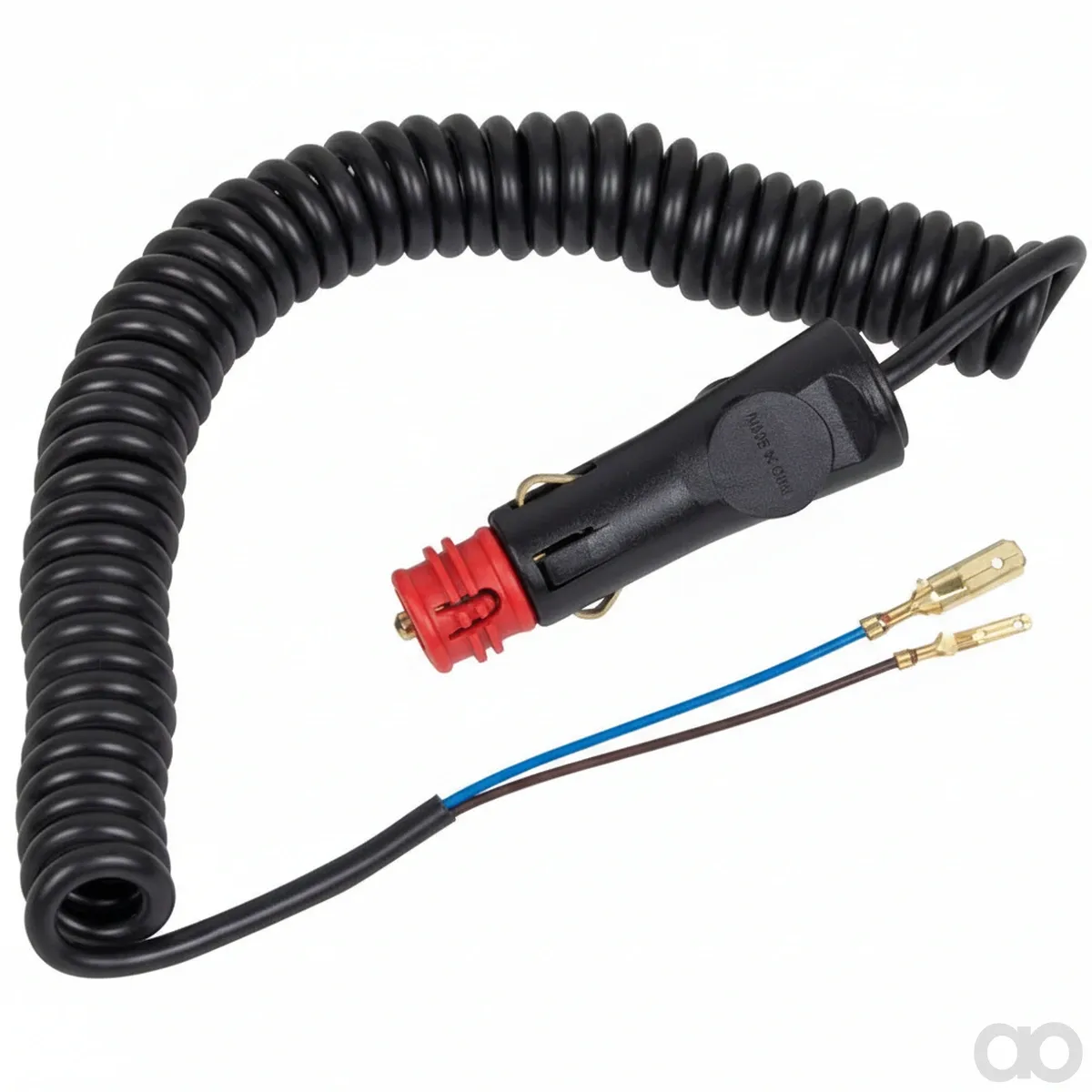 Prillinger - 00131123 - Stecker 2-polig mit Spiralkabe