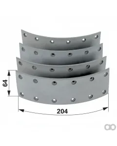 Prillinger - 00145463 - Bremsbelagsatz mit Nieten 4 Stueck