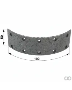 Prillinger - 00145602 - Bremsbelag 192X50X5 mm