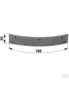 Prillinger - 00145860 - Bremsbelag 188x30x4 mm Zu Deut