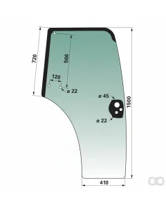 Prillinger - 00154110 - Tuerscheibe rechts Farbe Gruen G