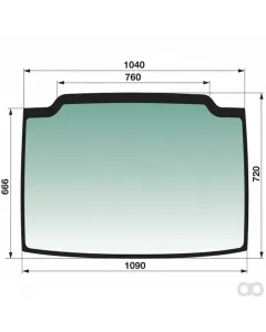 Prillinger - 00154122 - Frontscheibe Fix Farbe Gruen Ge
