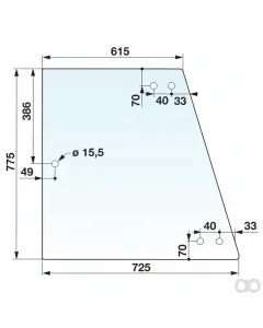 Prillinger - 00154581 - Seitenscheibe rechts und Stangen