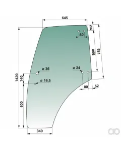 Prillinger - 00154611 - Tuerscheibe Stangen Anstelle von