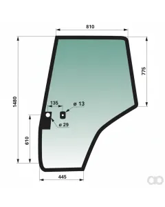 Prillinger - 00154763 - Tuerscheibe Stangen Farbe Gruen Getoent