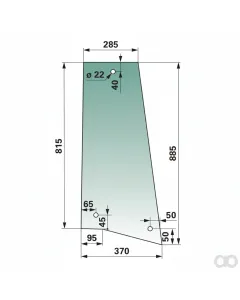 Prillinger - 00154772 - Seitenscheibe rechts und Stangen