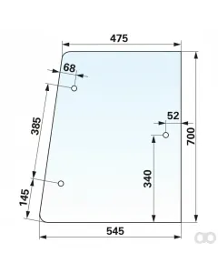 Prillinger - 00154846 - Seitenscheibe rechts und Stangen