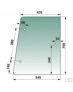 Prillinger - 00154847 - Seitenscheibe rechts und Stangen