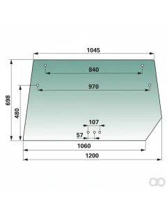 Prillinger - 00154848 - Heckscheibe Farbe Gruen Getoent