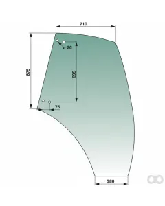 Prillinger - 00154860 - Tuerscheibe Stangen Anstelle von
