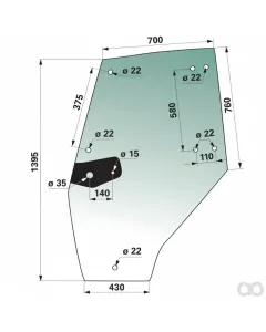 Prillinger - 00154863 - Tuerscheibe Stangen Anstelle von