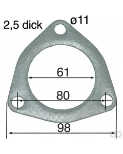 Prillinger - 00156792 - Flanschdichtung zu Kruemmer MF