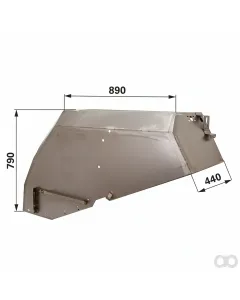Prillinger - 00157039 - Kotfluegel rechts fuer Steyr 955