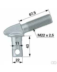Prillinger - 00161605 - Knieschraube Fuer Seitenstabilisator