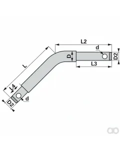 Prillinger - 00161867 - Stufenbolzen Gebogen Diameter 22/Diameter