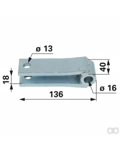 Prillinger - 00163317 - Halterung mit Buchse gekroepft