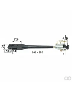 Prillinger - 00164101 - Hubstrebe mit Kurbel 505-650 Mm
