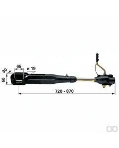 Prillinger - 00164107 - Hubstrebe mit Kurbel 725-870 Mm
