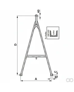 Prillinger - 00181914 - Zuggabel 2300x980 Mm