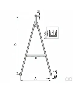 Prillinger - 00181917 - Zuggabel 2100x1200 Mm