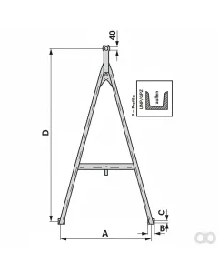 Prillinger - 00181919 - Zuggabel 2100x1300 Mm