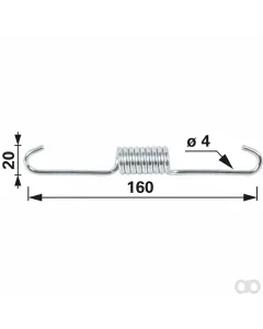 Prillinger - 00183386 - Feder fuer Bremsbacke Passend Zu